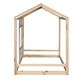 preview thumbnail 22 of 20, Twin House Bed with Roof and Window, Solid Pine Wood, White+Antique Grey
