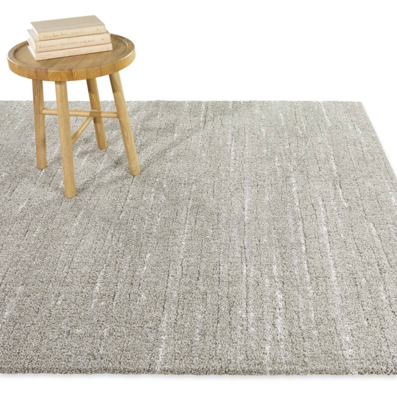 Glynn Abstract Modern Area Rug - 5'3" x 7' - Grey - Rectangle
