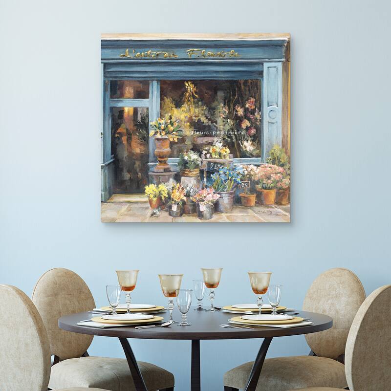 Lartisan Fleuriste Light by Marilyn Hageman Canvas Art Print