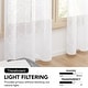 preview thumbnail 6 of 5, Deconovo Sheer Tie Up Curtains 1 Piece OEKO Tested - 42 x 63 Inch