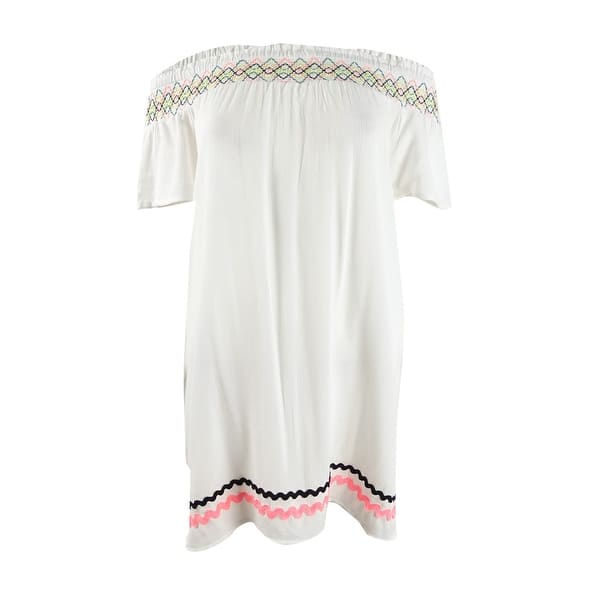 embroidered swim cover up
