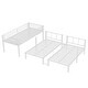preview thumbnail 21 of 22, Twin Over Twin & Twin Bunk Beds for 3, Metal Triple Bunk Bed Twin XL Over Twin
