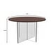 preview thumbnail 16 of 33, Valore Modern Wood Side End Table W Acrylic Base - Round Accent Center Coffee Table for Living Room Bedroom Home Office