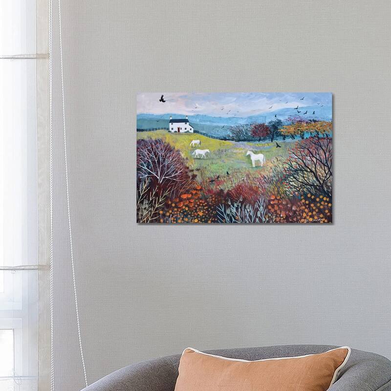 iCanvas "Autumn At White Horse Cottage" by Jo Grundy Canvas Print - 18x26x1.5
