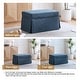 preview thumbnail 89 of 152, Rectangle Chenille Upholstered Storage Ottoman