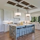 preview thumbnail 10 of 11, Modern Farmhouse Drum 4-Light Transitional Chandelier with Fabric for Dining Room Foyer - 16'' L x 16'' W x 21.5'' H