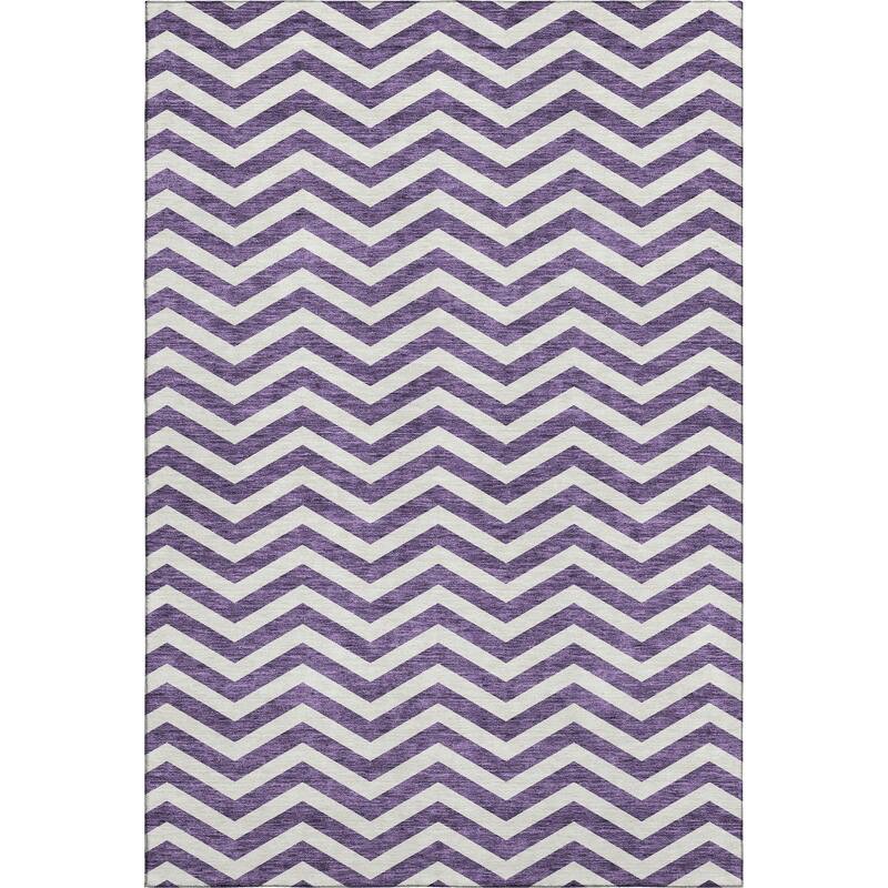 Premium Washable Super Soft Modern Chevron Mayfield Rug