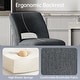 preview thumbnail 29 of 59, Upholstered Counter Height Bar Stools with wood legs for Kitchen Island Dining Room