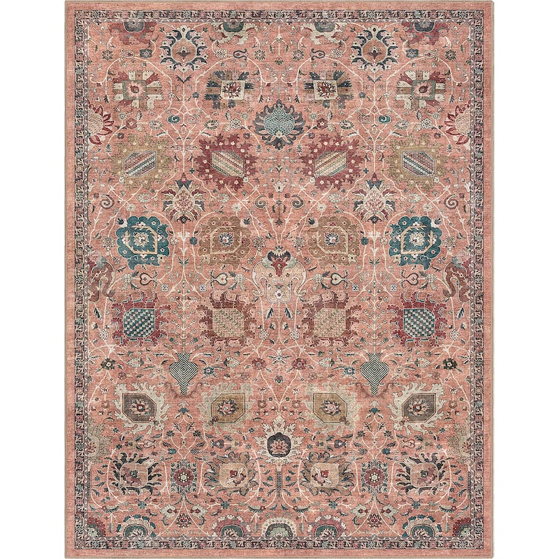 Well Woven Apollo Serapi Vienna Medallon Vintage Flat-Weave Area Rug