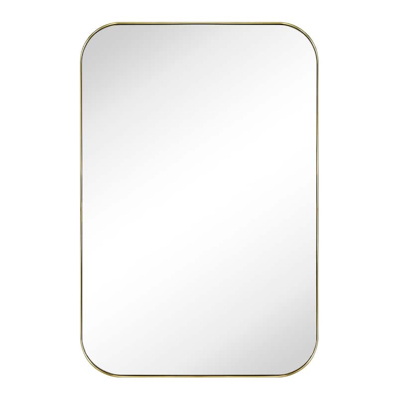 TEHOME Mid-Century Modern Chic Metal Rounded Wall Mirrors