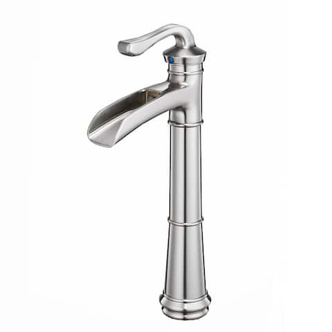 Vibrantbath Bathroom Vessel Sink Faucet Waterfall Single Handle One Hole