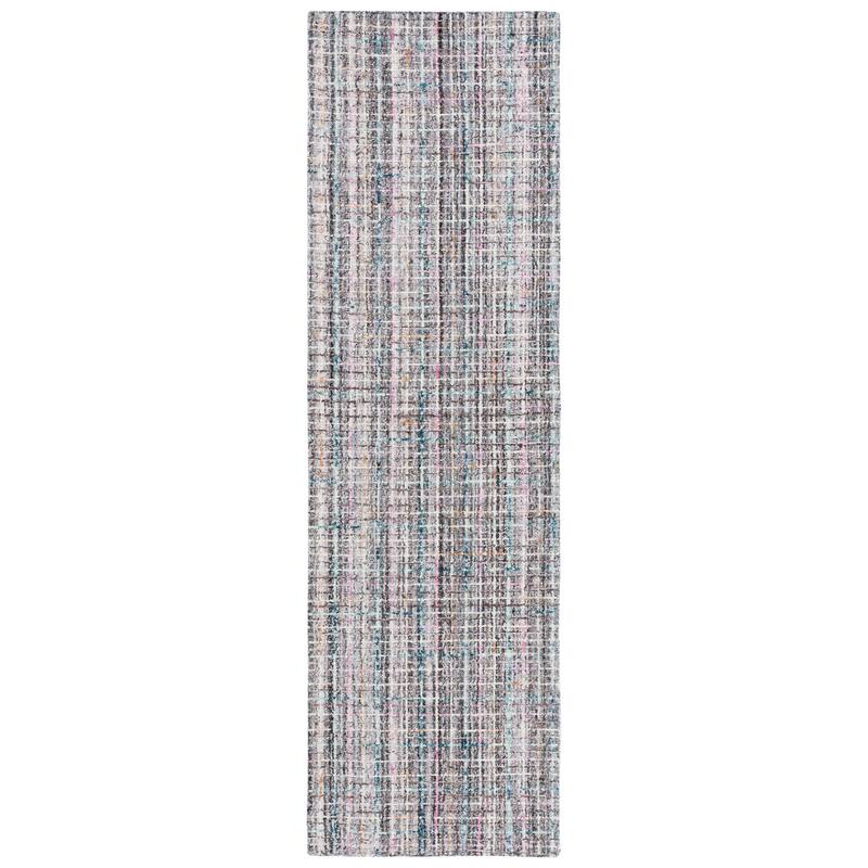 SAFAVIEH Handmade Abstract Fifa Modern Wool Rug - 2'3" x 8' Runner - Pink/Brown