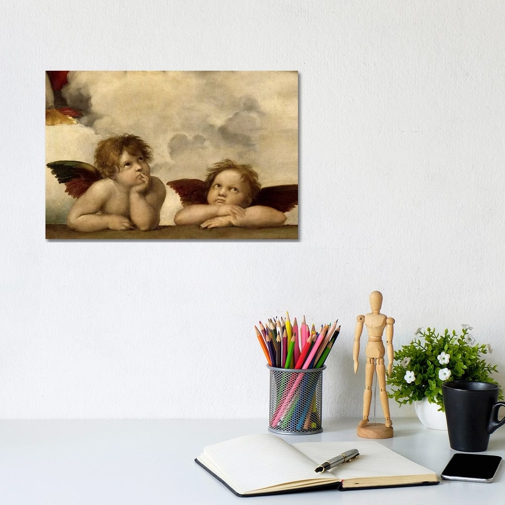 iCanvas "The Two Angels" by Raphael Canvas Print