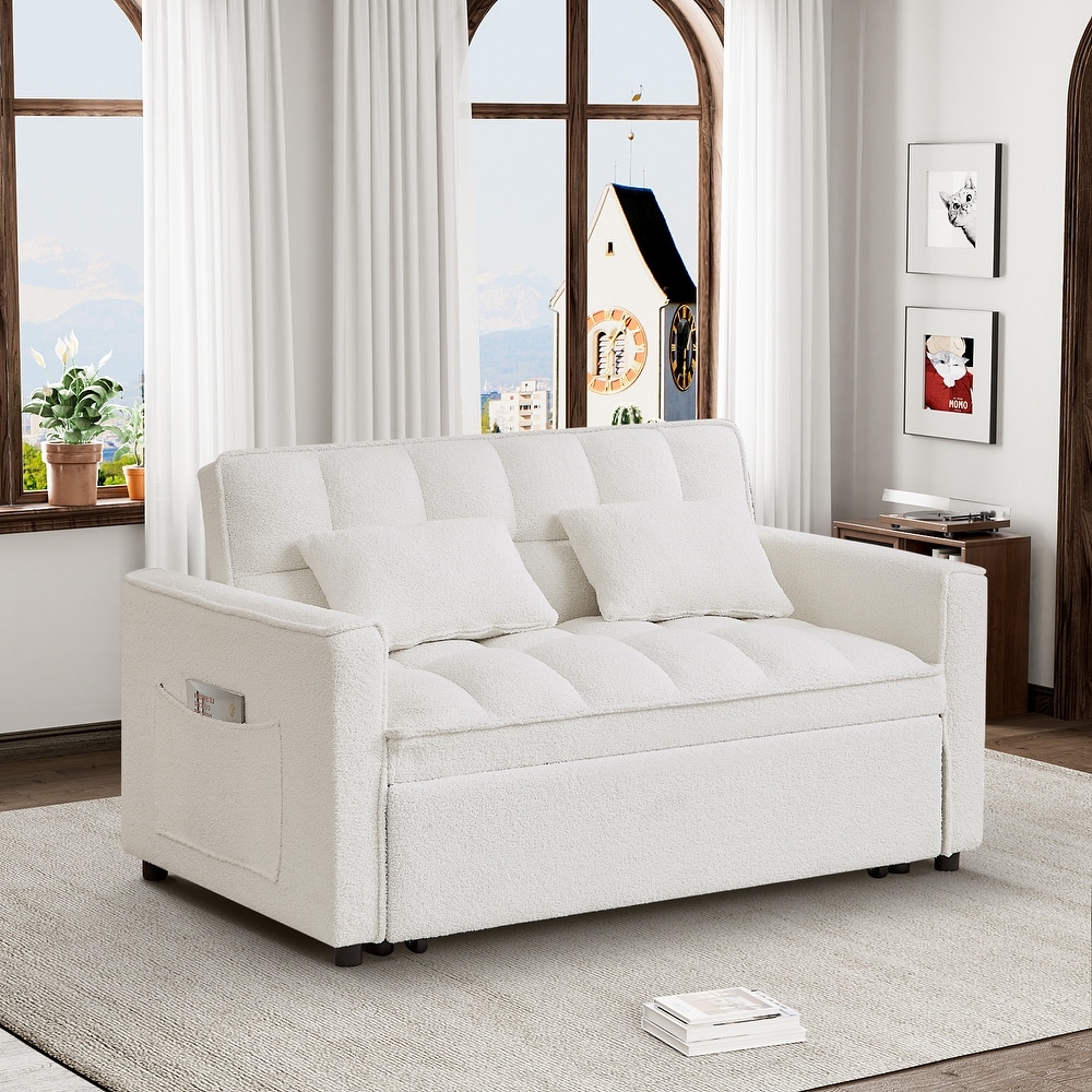 White convertible 2025 sofa