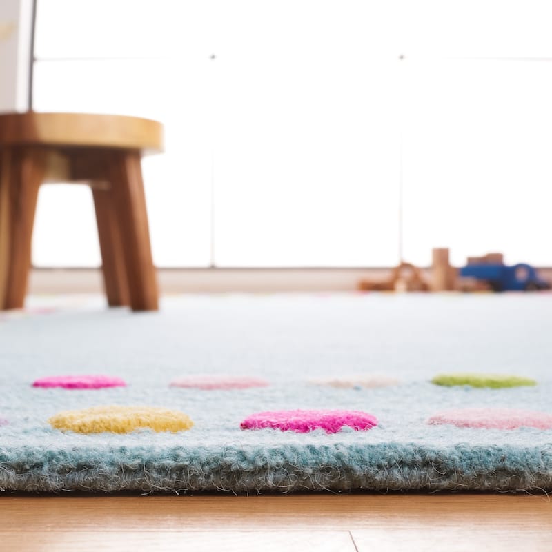 SAFAVIEH Handmade Kids Diva Dots Wool Rug