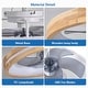 preview thumbnail 7 of 6, Cusp Barn 20" Modern Smart Low Profile Ceiling Fan with Lights and APP Control, Farmhouse 6 Speeds Reversible Wooden Ceiling Fan
