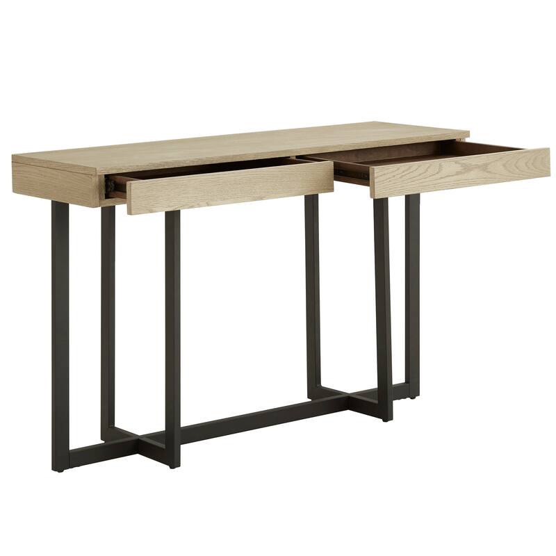 Eldersley Wood Finish Table with Drawer(s) by iNSPIRE Q Modern