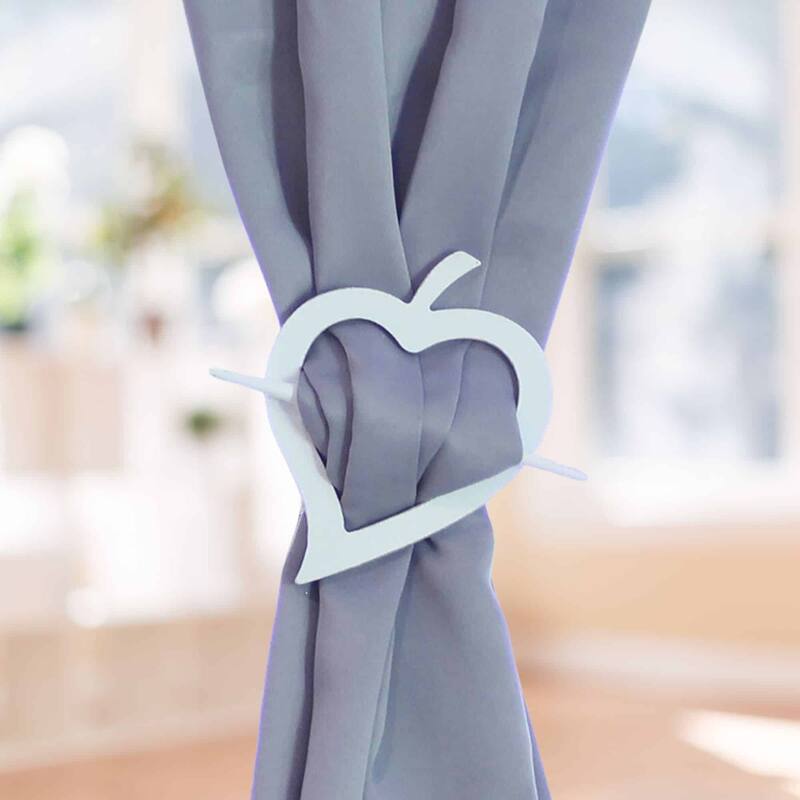 Evideco Fjord Wooden Heart Curtain Holdback - n/a