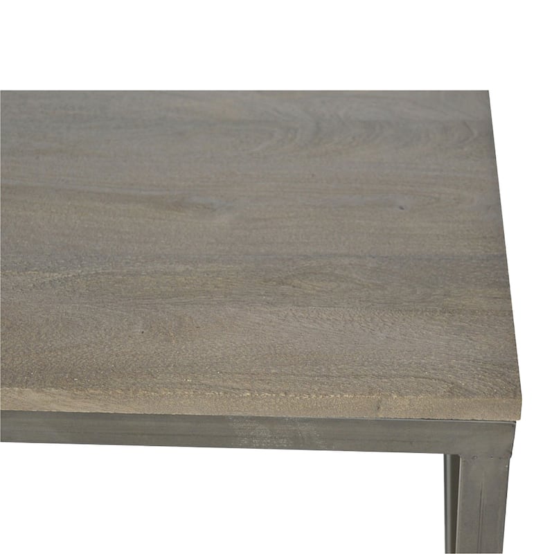 Artisan Furniture Solid Wood Industrial Cross Metal Coffee Table