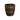 Infinity Plastic Twisted Banana Leaf Planter Brown