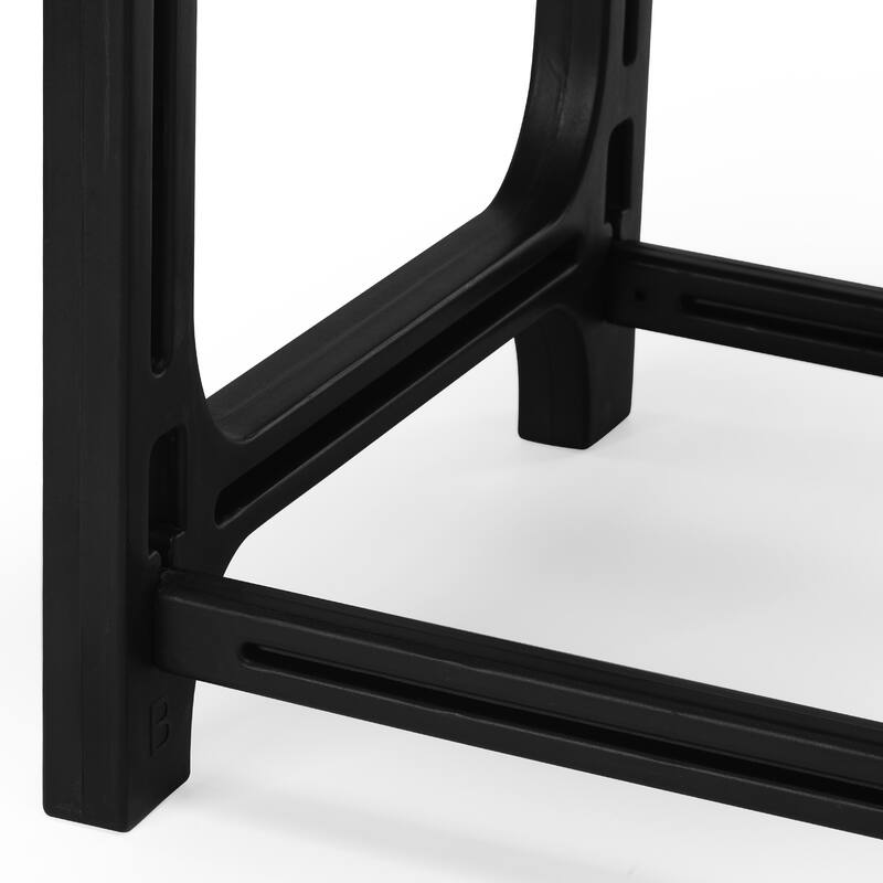 Coastline Outdoor Poly Adirondack Chair with Side Table