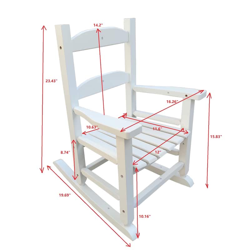 Childrens Rocking Chair, Features Classic Rocker Design Perfect for Indoor or Outdoor