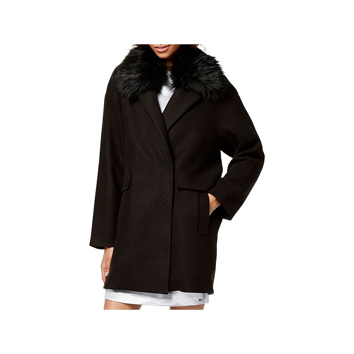 Shop Armani Exchange Womens Parka Coat Winter Wool Free Shipping