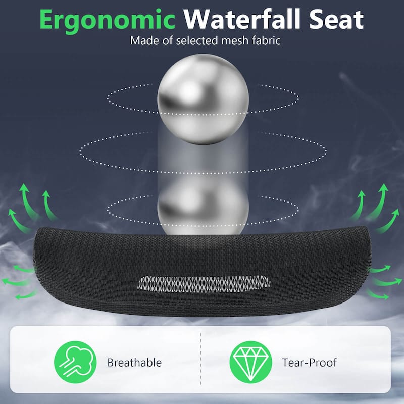 Costway Ergonomic Office Chair with Rotating Headrest & Adjustable - See Details