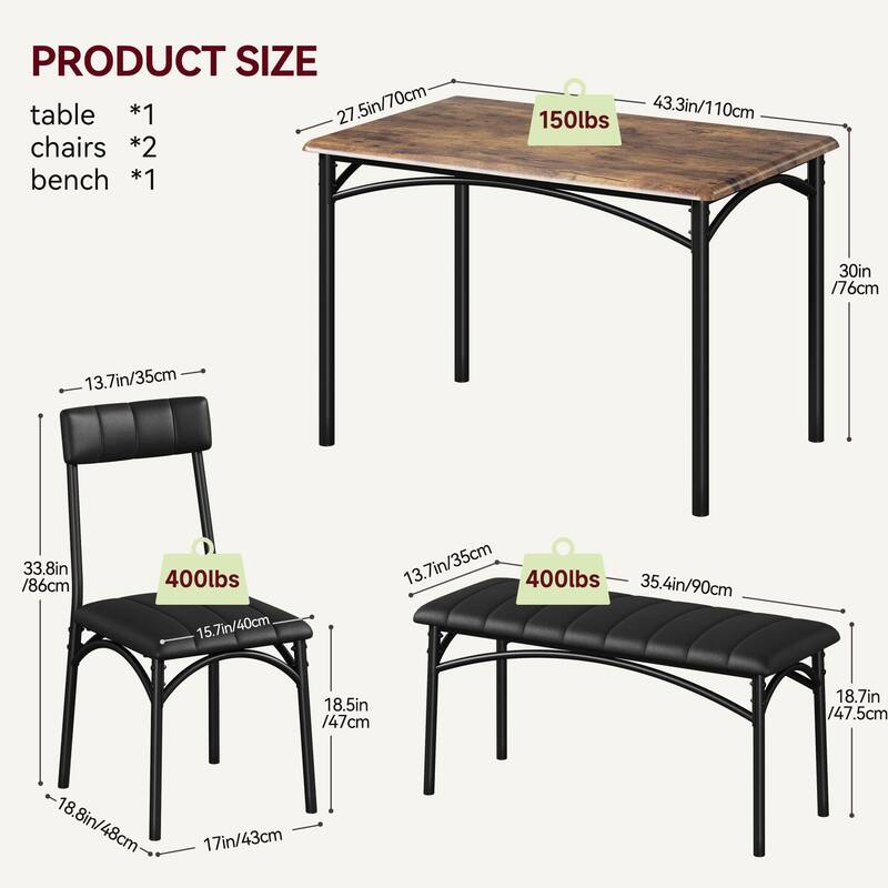 Dining Table Set for 4