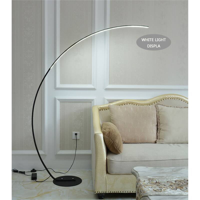 62.99-Inch Modern Led Arc Creative Long-Arm Fishing Lamp with Foot Switch