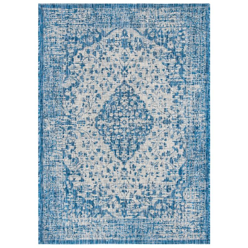 SAFAVIEH Courtyard Boud Indoor/ Outdoor Waterproof Patio Backyard Rug