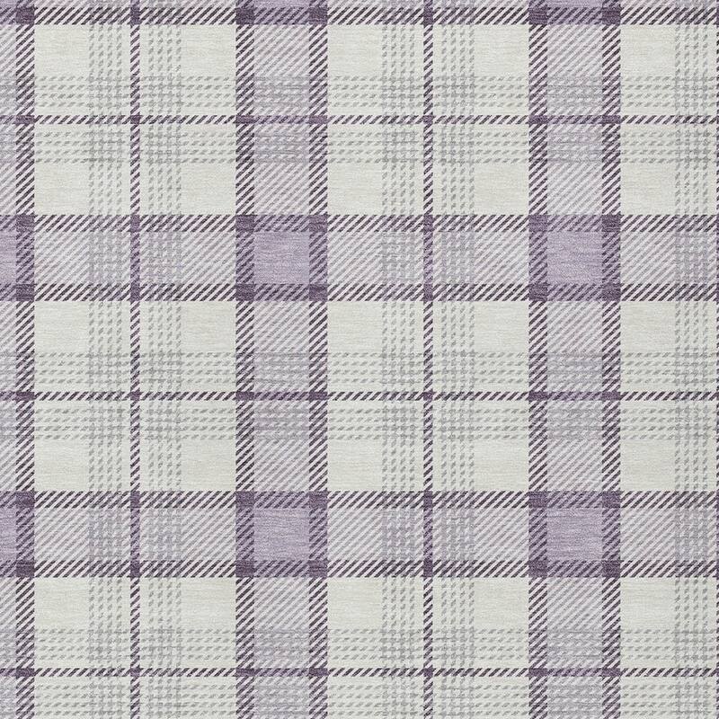 HomeRoots Plaid Transitional Rectangle Outdoor Rug