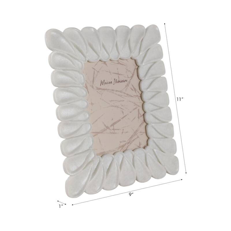Resin Photo Frame Sculpted Dimensional Design and Textured Contours