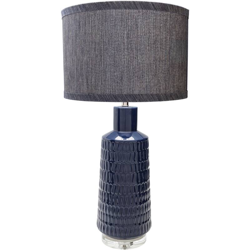 Hazebrouck Table Lamp with Glazed Ceramic Base