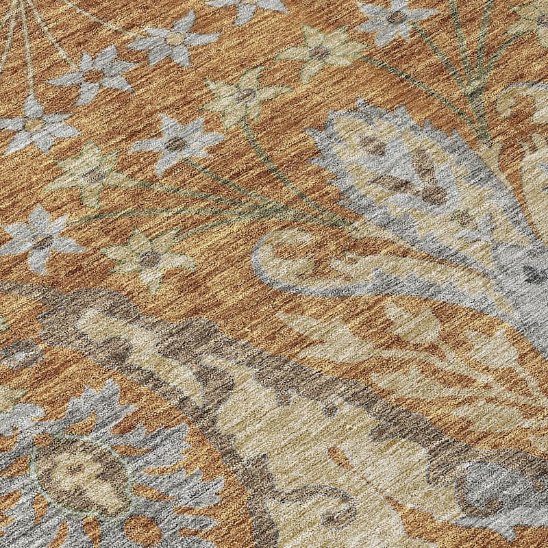 Machine Washable Indoor/ Outdoor Traditional Craftsman Chantille Rug