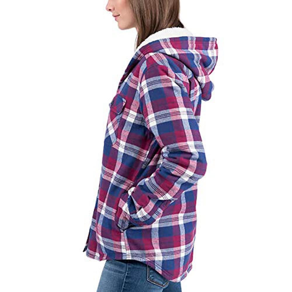 boston traders sherpa lined hooded flannel