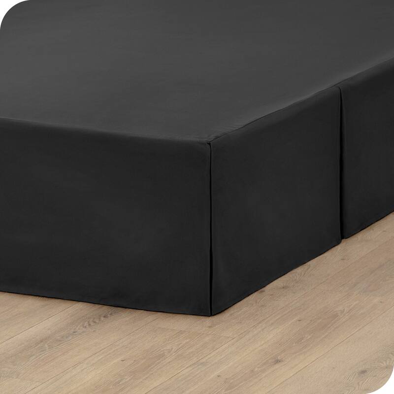 Bare Home Pleated Bed Skirt - 15-Inch Tailored Drop Easy Fit