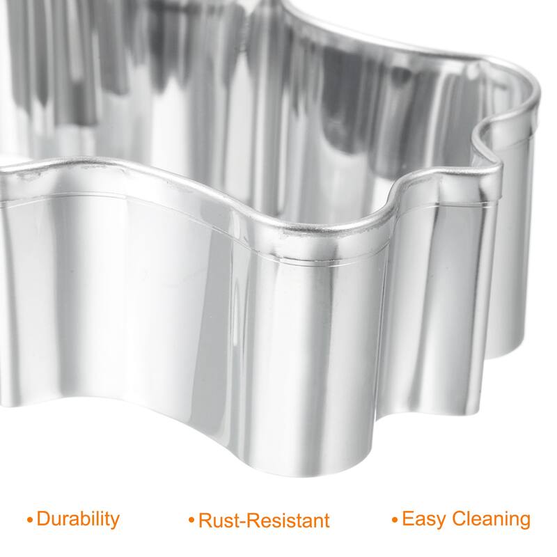 Cookie Cutter for Baking Stainless Steel Medium Rectangular Frame 2