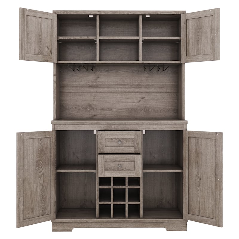Coffee Bar Cabinet Kitchen Cabinet with Storage