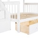 preview thumbnail 16 of 44, L-Shaped Twin over Full Bunk Bed With 3 Drawers,Ladder and Staircase