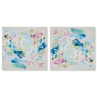 Blended Bliss II Set Canvas Pastel Hue Abstract by Art Remedy - Bed