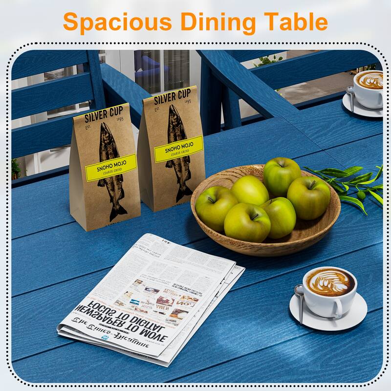 5 Piece HDPE Outdoor Dining Table Sets