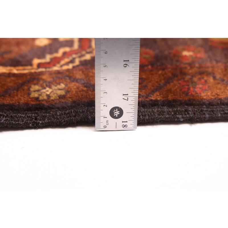 ECARPETGALLERY Hand-knotted Teimani Dark Navy, Dark Red Wool Rug - 3'9 x 6'2