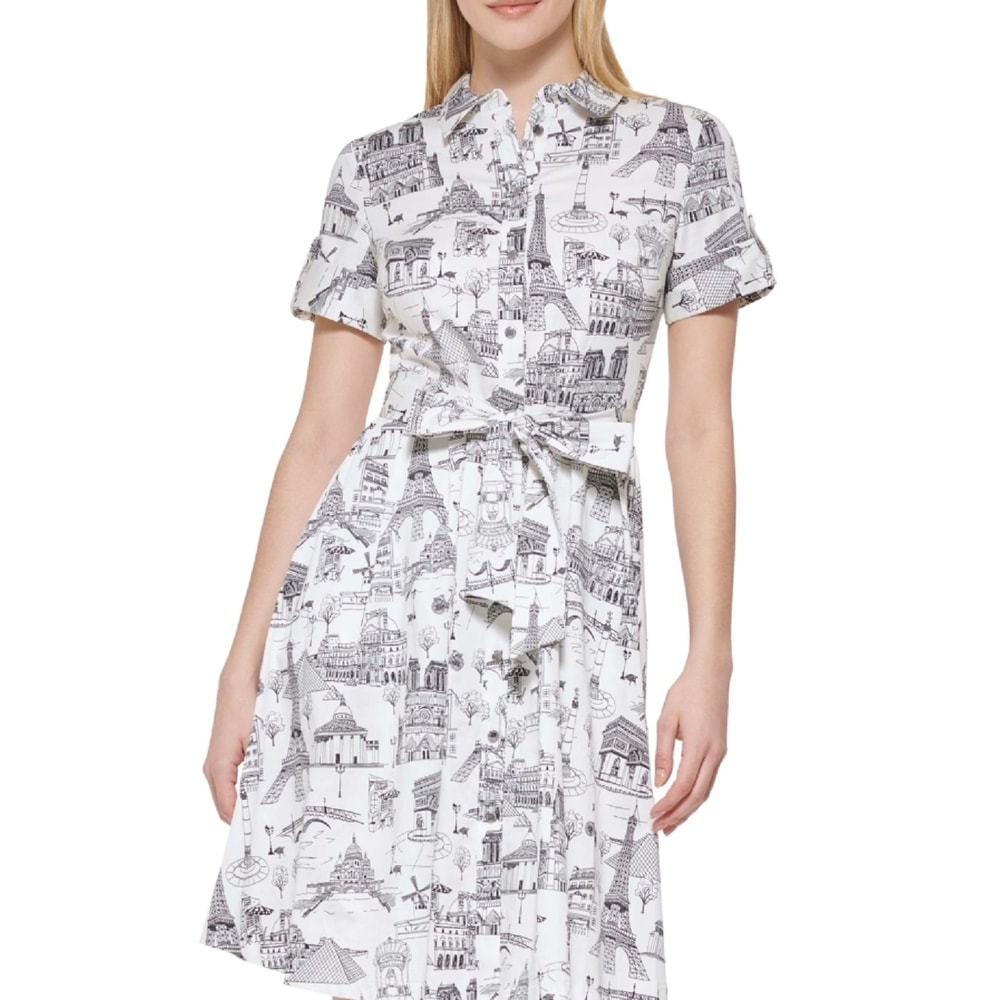 white mod dress THE SHIFT DRESS in White Textured Cotton White Textured Cotton / 2023SP441 WTC / 0