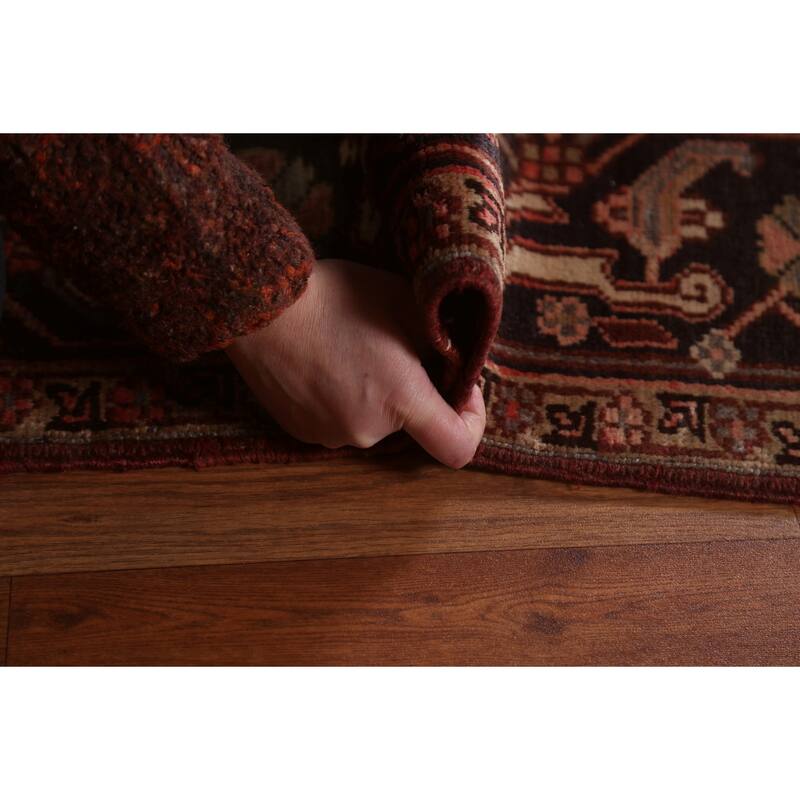 Vintage Geometric Traditional Heriz Persian Wool Area Rug Hand-knotted - 7'5" x 10'7"
