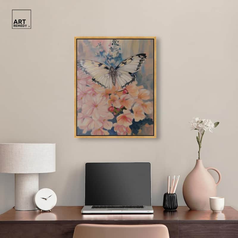 Moonstone Monarch Canvas by Art Remedy