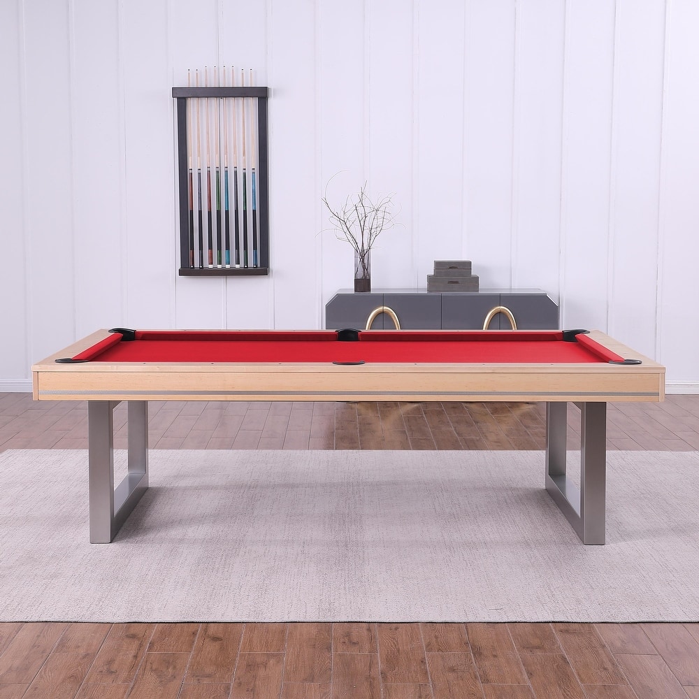 Maple Harmony 8ft Billiard Slate Pool Table with Dining Top