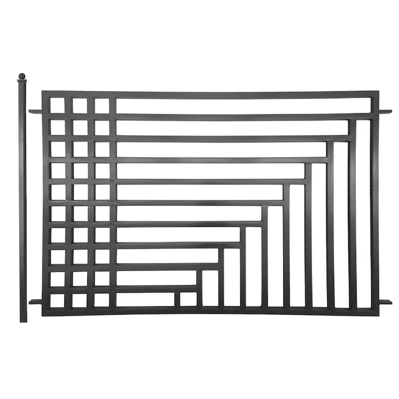 ALEKO Garden Yard Modern Kyiv Style Steel Fence