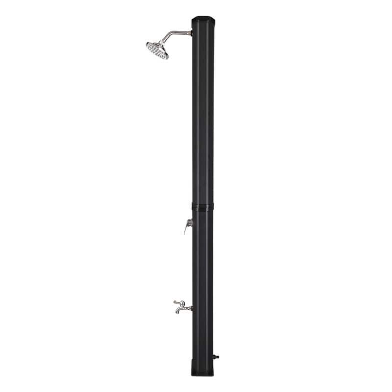 VINGLI Solar Heated Shower with Shower Head, Handhold/Foot Shower Tap for Outdoor Backyard Poolside Beach Pool Spa