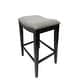 preview thumbnail 2 of 5, Carolina Living Sawyer 30" Saddle Barstool - Set of 2